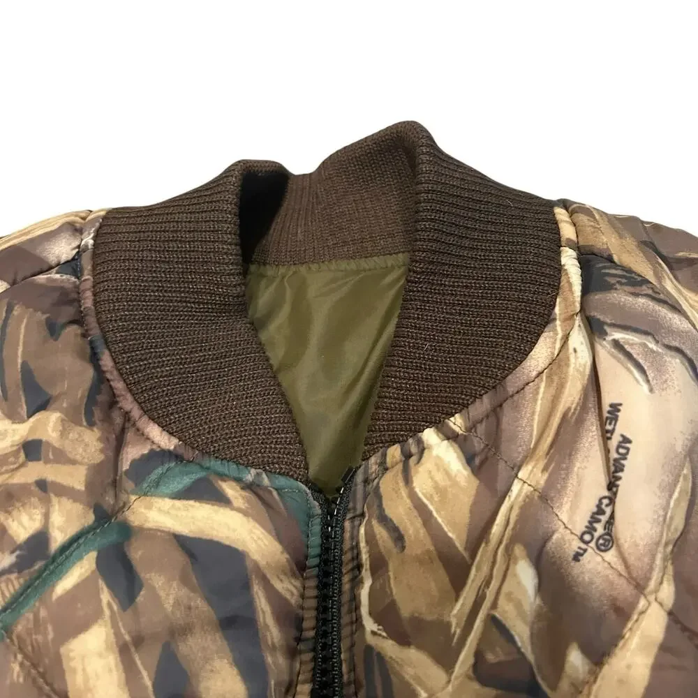 Reversible Camo Hunting Jacket Advantage Wetlands Camo Olive Mens XL